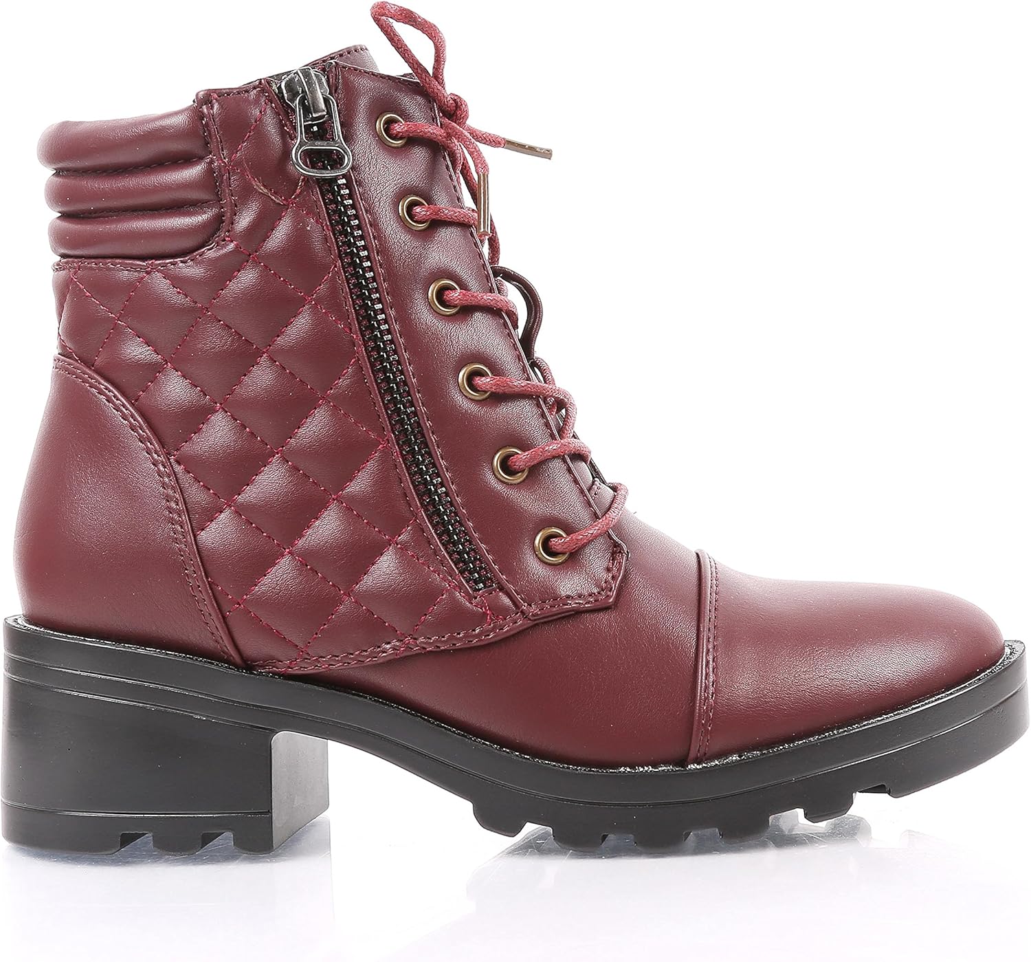 ankle high combat boots