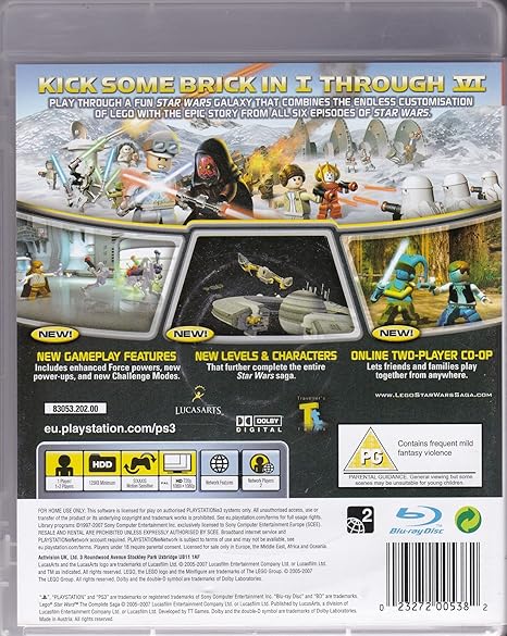 Lego Star Wars The Complete Saga Ps3 Video Games Amazon Com
