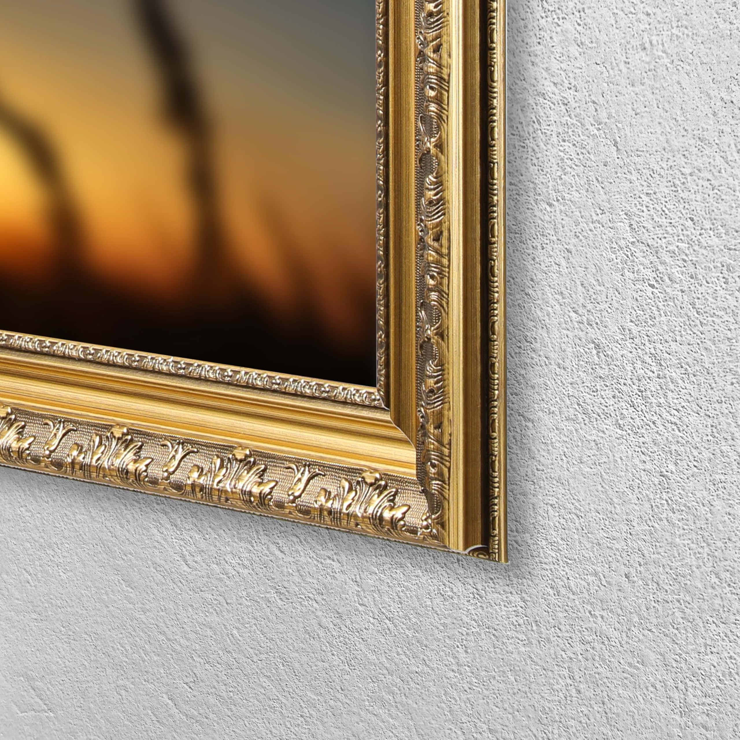 65-Zoll-TV-Rahmen kompatibel mit Samsung The Frame & Pro, Antikgold, geeignet für wandmontierte Fernseher 6