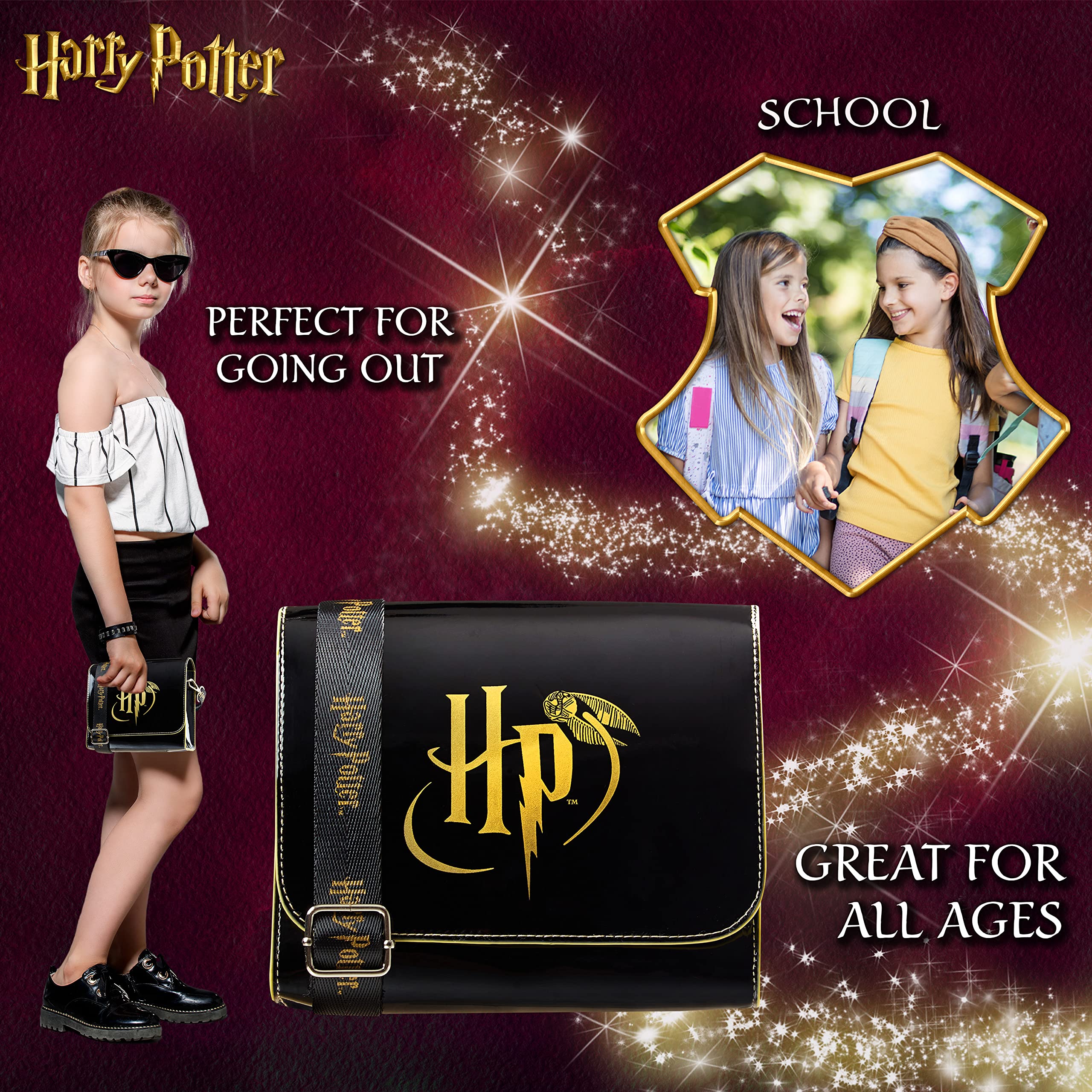 Harry Potter Purse Girls Teens Shoulder Bag Hogwarts Crossbody Bag Girls Gifts