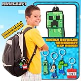 Minecraft Kids Keyrings and Silicone Wristband Set Creeper 4 Pack view 5