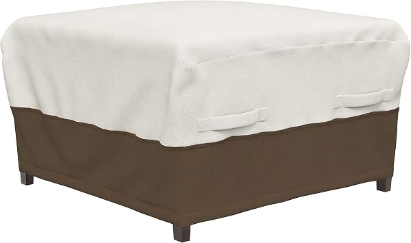 Amazon Com Amazonbasics Ottoman Outdoor Patio Furniture Cover Garden Outdoor