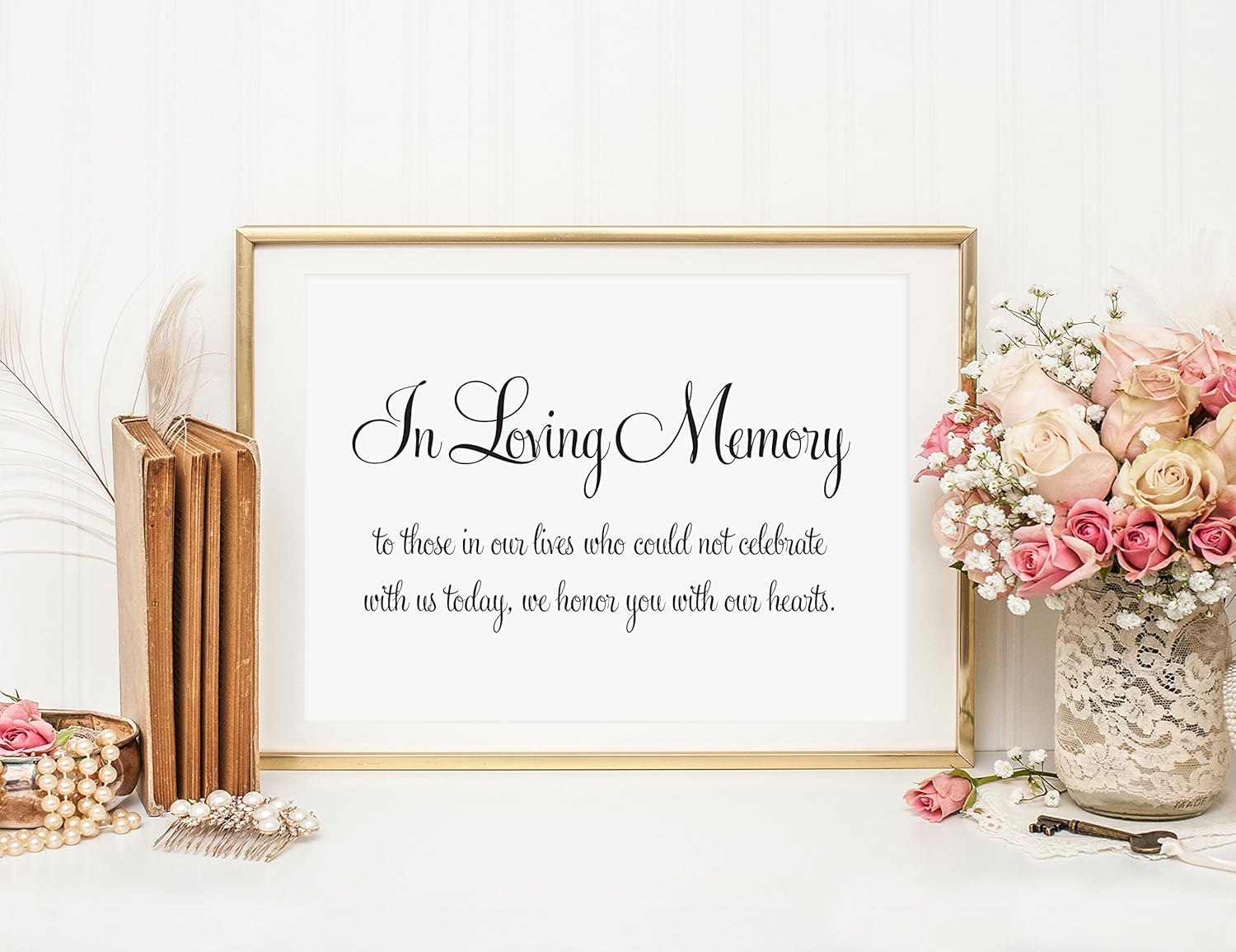 Amazon Com In Loving Memory Sign Table Card In Loving Memory Wedding Sign Family Photo Table Sign Wedding Signs Wedding Signage Your Choice Of Size And Color Print Sign Unframed Handmade