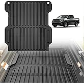 TripleAliners Truck Mat Compatible with 2017-2026 Honda Ridgeline 5.3FT Accessories, Truck Bed Mat Heavy Duty Custom Fit All Weather Protection TPE Pickup Liner
