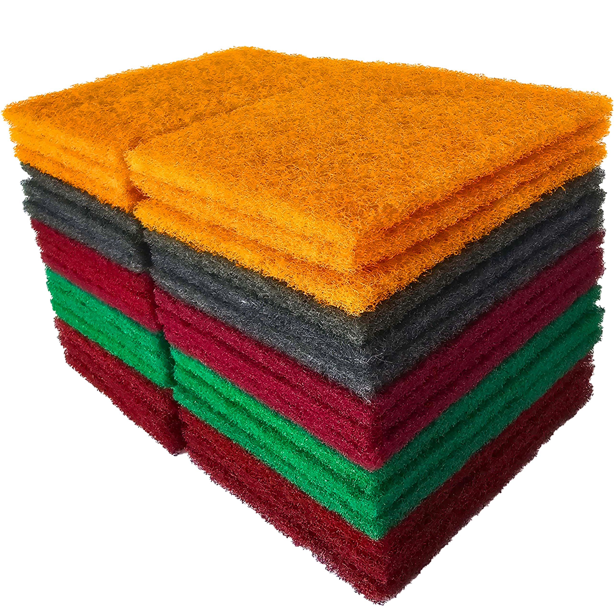 Flexilux Abrasive Pads, 30-Pack Sanding Pad Assortment, 150x115mm Half-Size P120/P240/P320/P600/P1000 for Paintwork, Metal, Wood, Plastic, Ceramic, Glass, Composite.