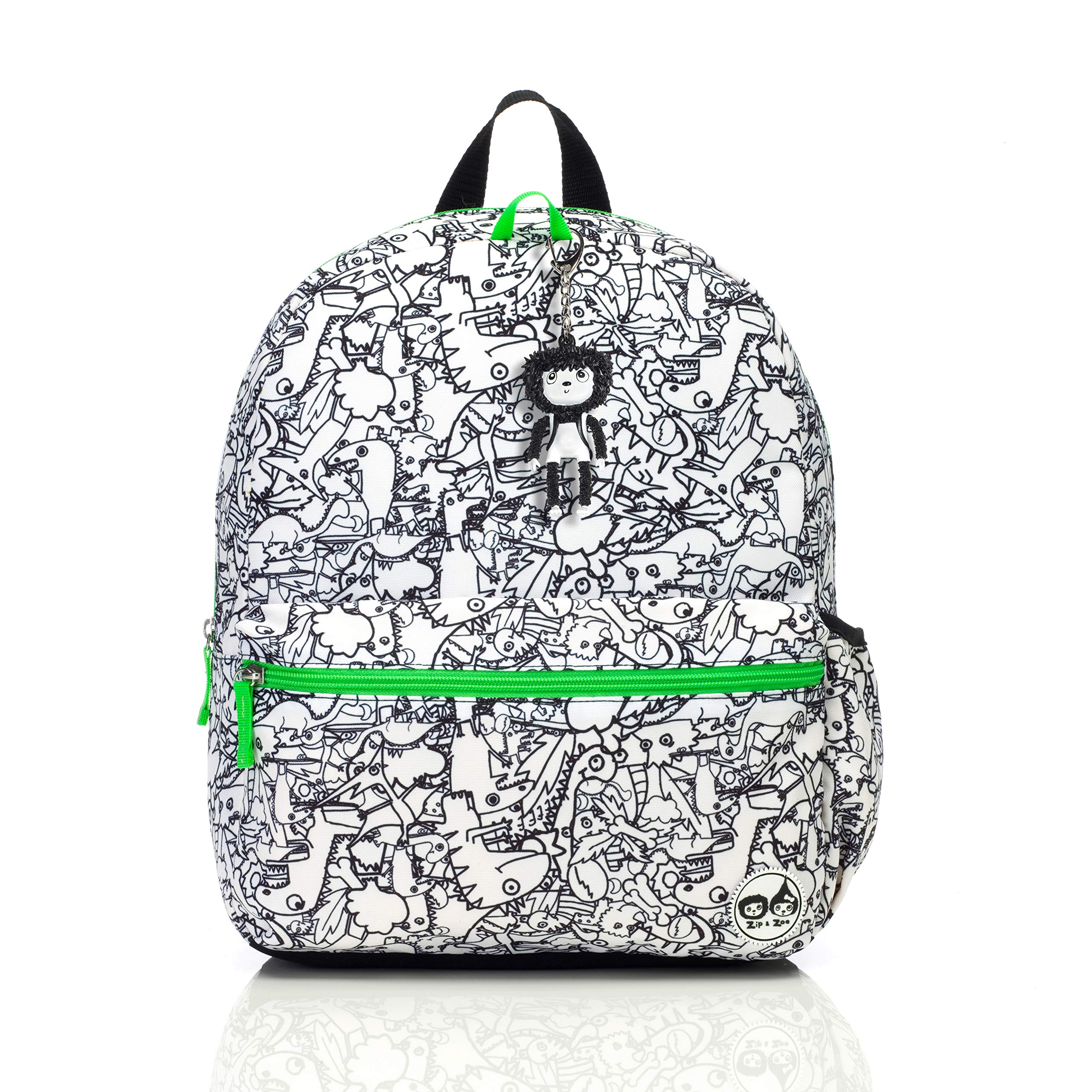 Black & White Dino Kids Children Junior Backpack Rucksack Schoolbag Girl Boy