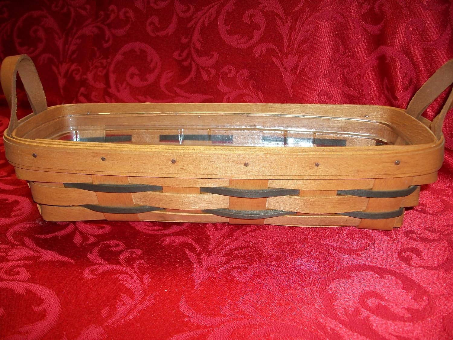 Longaberger 1992 Cracker Basket with Plastic Protector