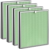 Elnuliros Replacement Filter Compatible with MA-1000 Air Puri-Fier, 3-in-1 Premiun Filter with Activated Carbon and Pre-Filter, 4 Pack