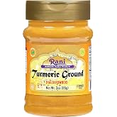 Rani Turmeric (Haldi) Root Powder Spice, (High Curcumin Content) 3oz (85g) PET Jar ~ All Natural | 100% Pure, Salt Free | Veg