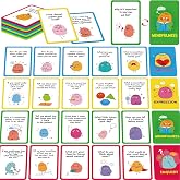 70 Conversation Cards, 4 Category Mindful Talk for Students, Authentic &amp; Meaningful Question Cards for Parents, Kids, Classroom Activity &amp; Road Trip - Improve Expression, Communication, Social Skill