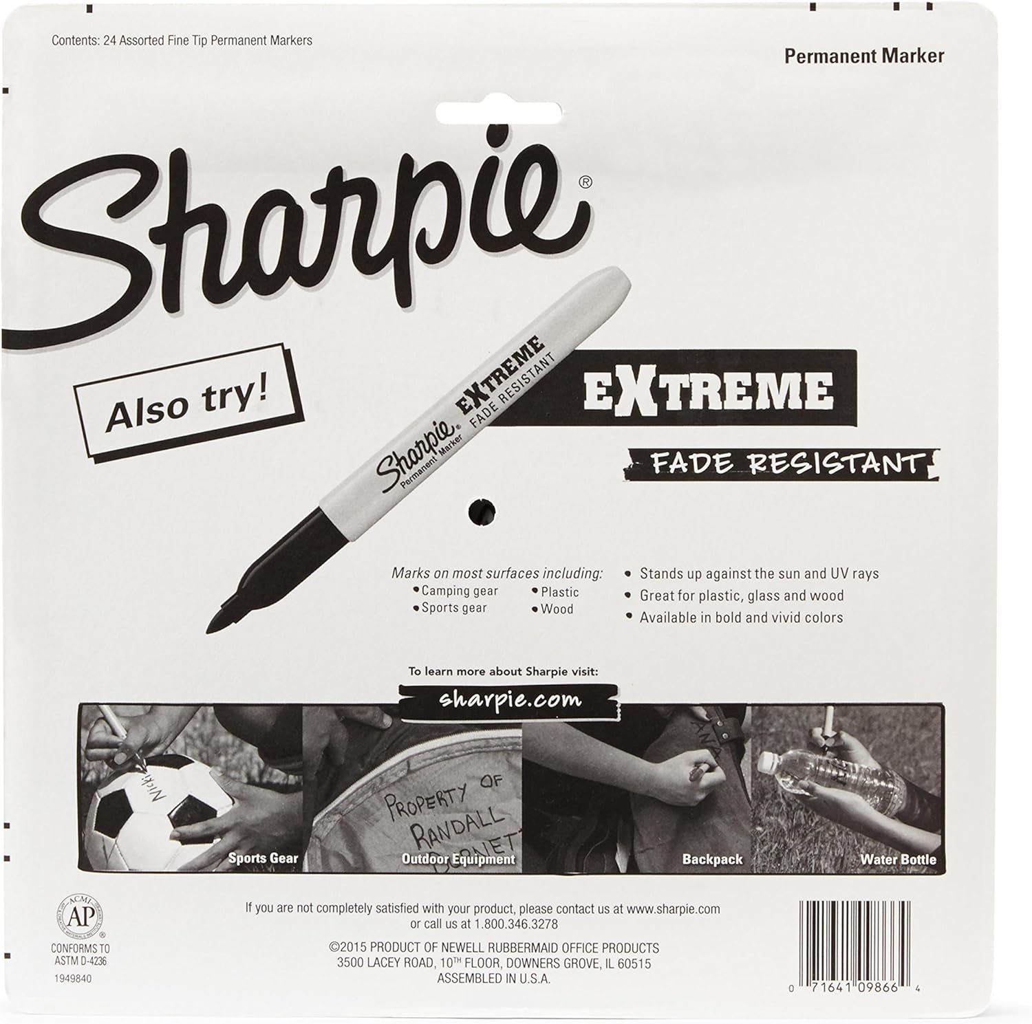 SHARPIE Color Burst Markers, Fine Point, 24 Count: Home & Kitchen