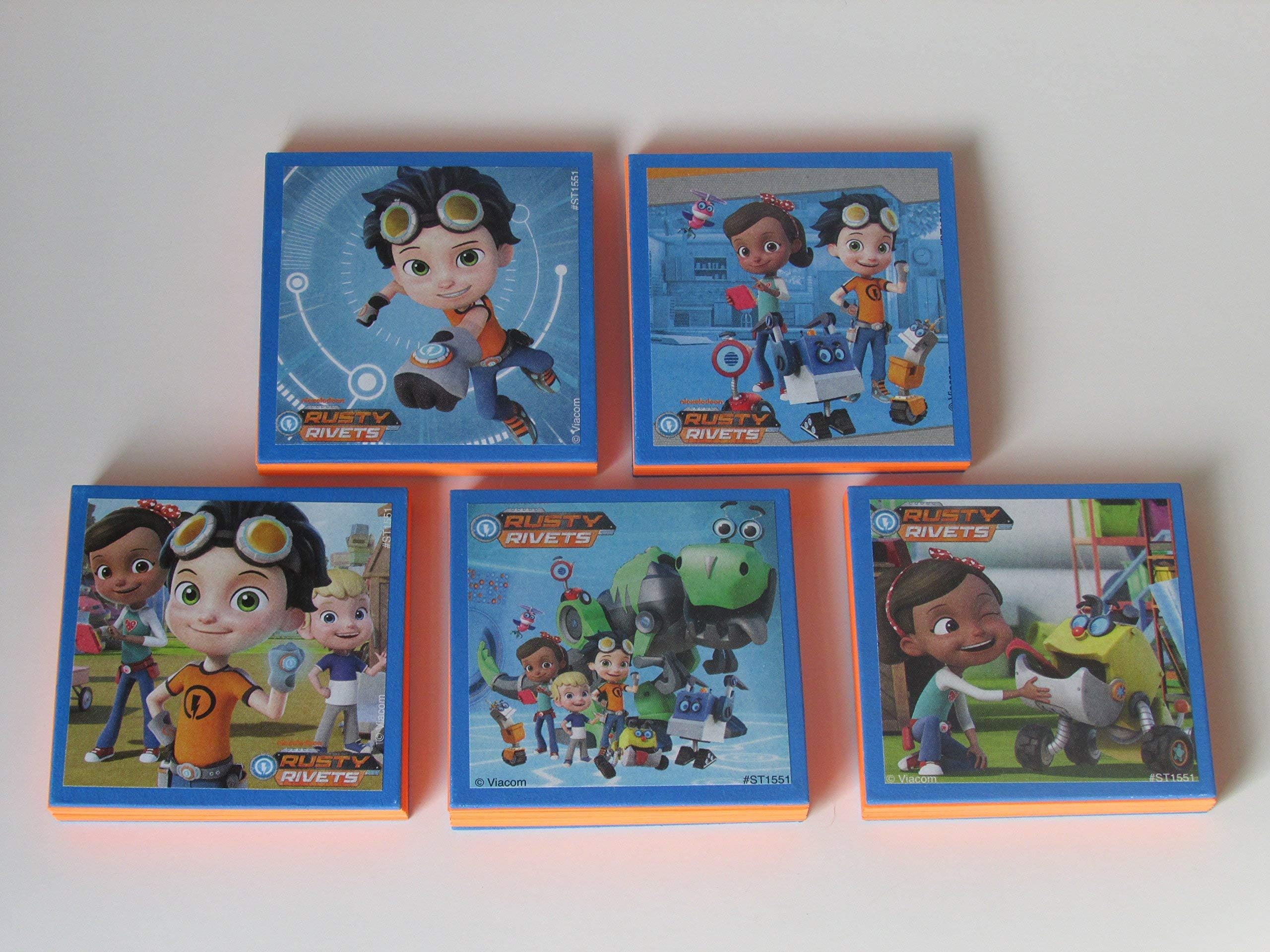 Rusty Rivets Note Pads Set of 5 - Excellent Party Favors - Rusty Rivets Birthday Party Favors