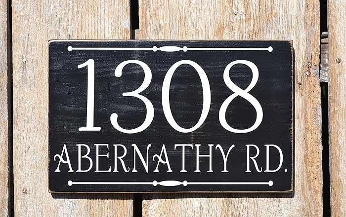 Outdoor Yard Signs Address Sign Custom House