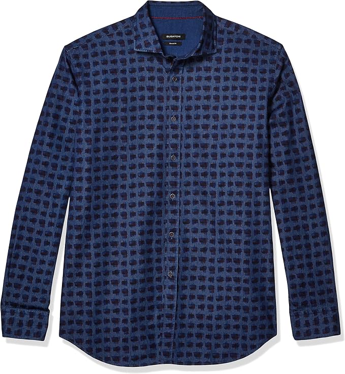 dark blue shirt matching pants