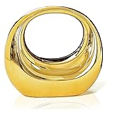 Miuco Women's Moon HandBag Acrylic Clutch Evening Bag Party and Wedding Metal Purse Crossbody