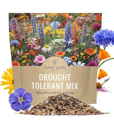 Amazon.com : EZ-Straw Wildflower Seed Mix with Straw & Tackifier