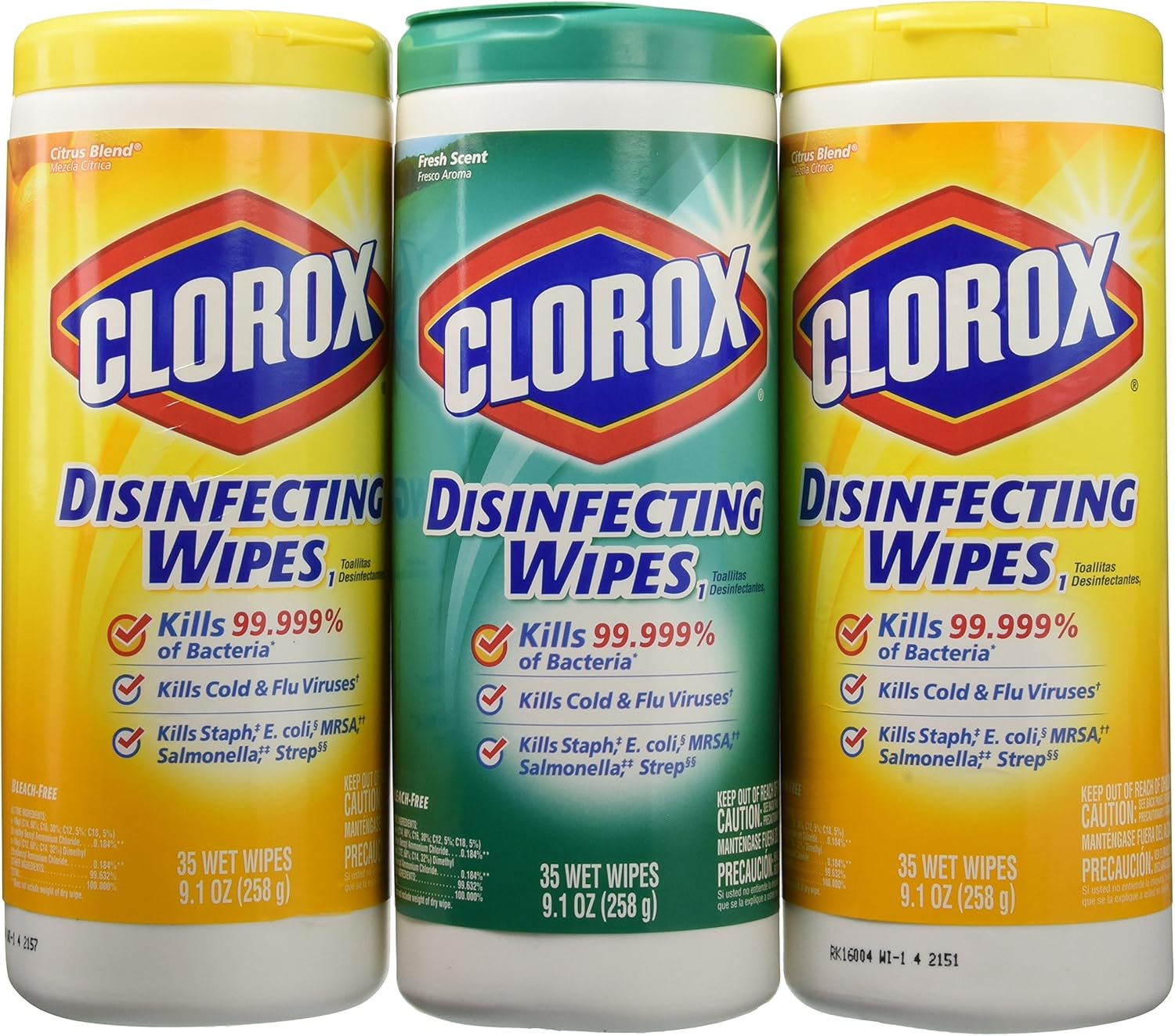 Clorox Wet Wipes Lemon Fresh & Fresh Scent 3 CT Health