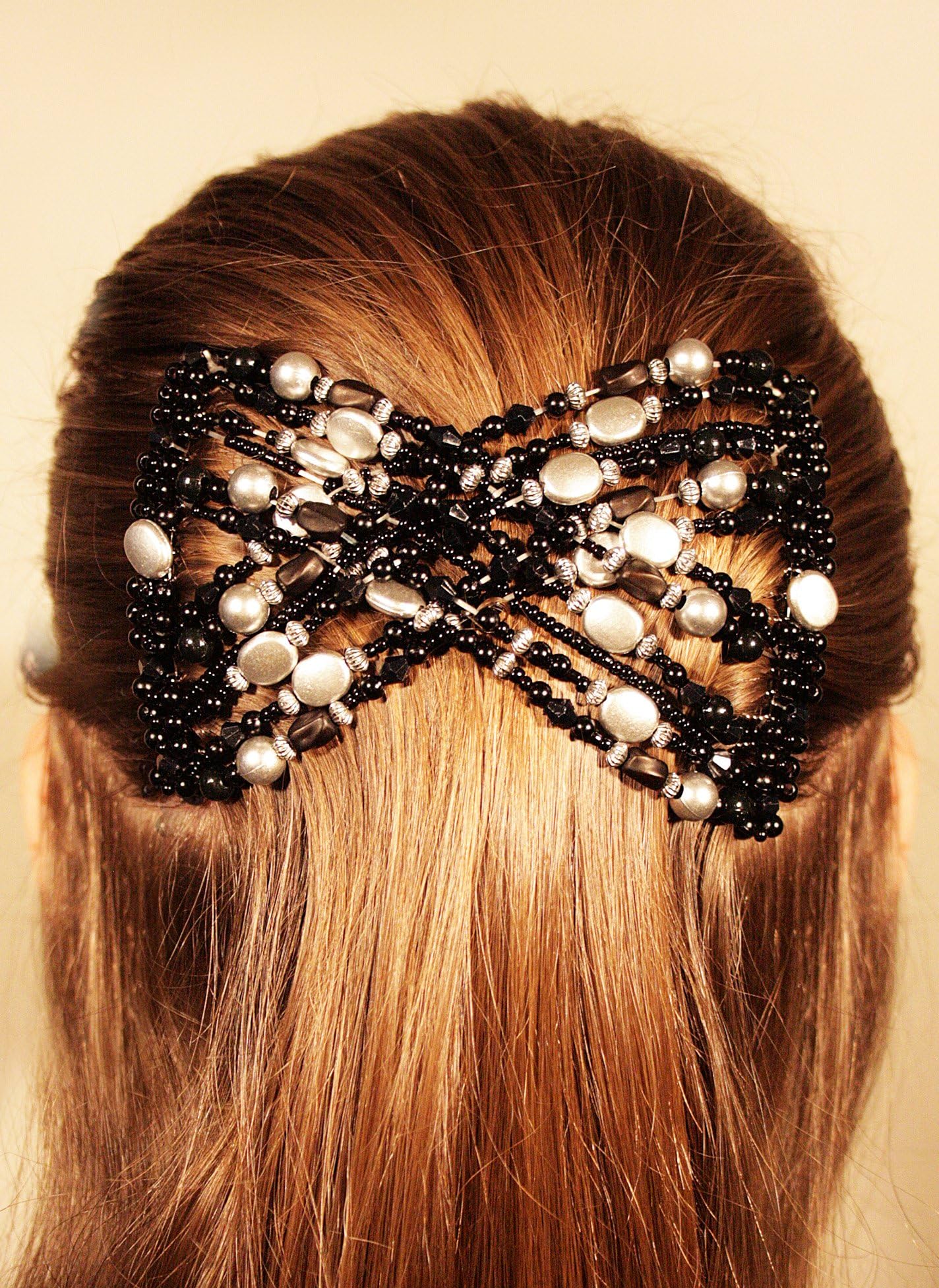 Mebella Women/Ladies Magic Hair Clips Stretchy EZ double comb Magic Bow hairpins
