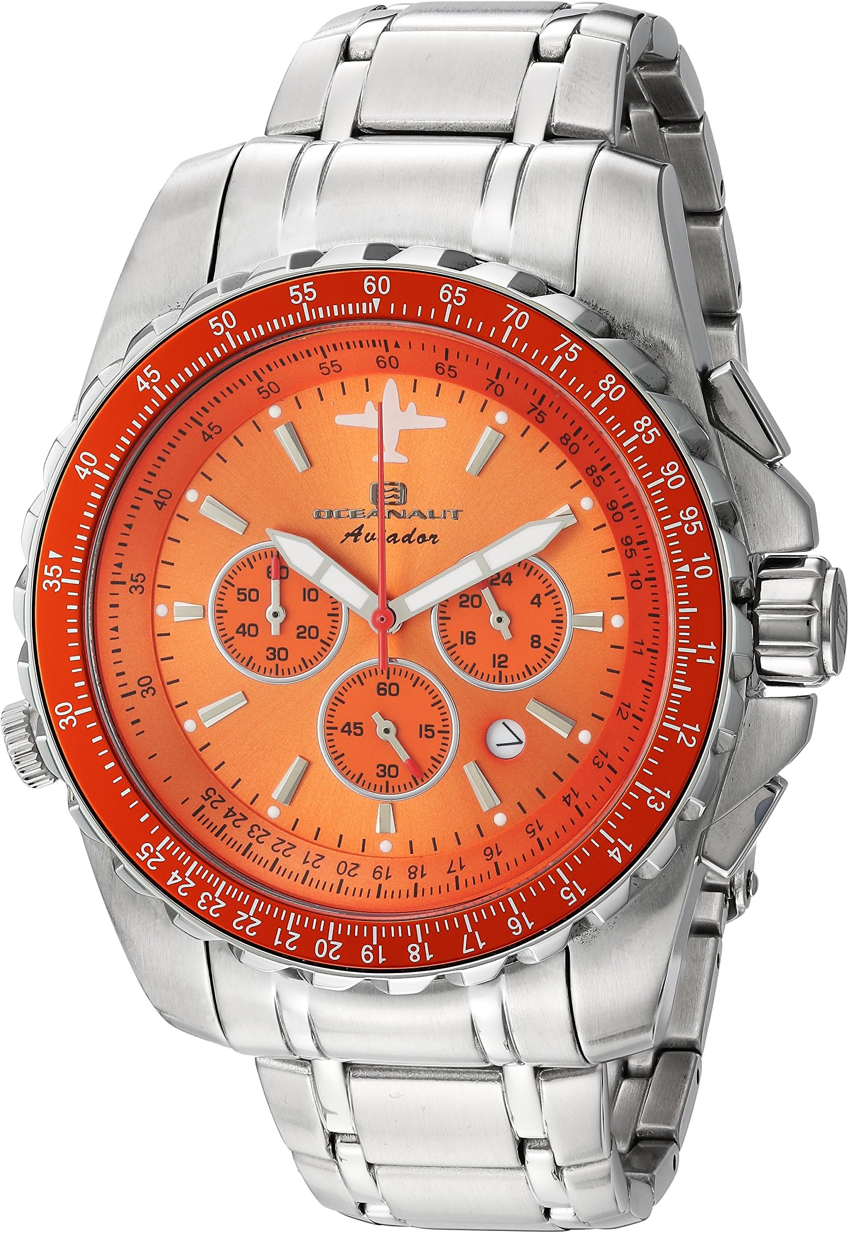 OceanautMen's Analogue Quartz Watch with Stainless-Steel Strap OC0115