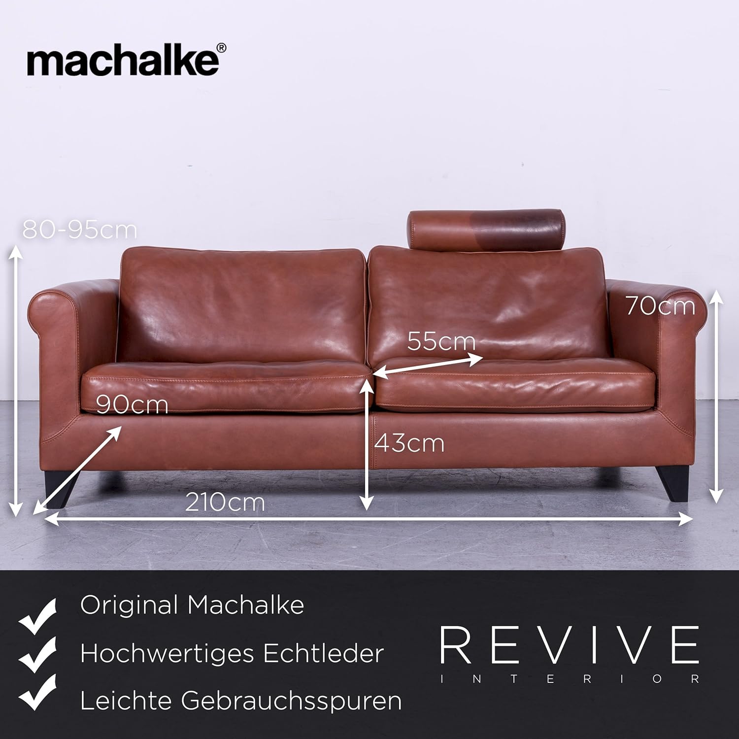 Machalke Designer Leder Sofa Rot Echtleder Couch 6392 Sanaa Amazon Co Uk Kitchen Home