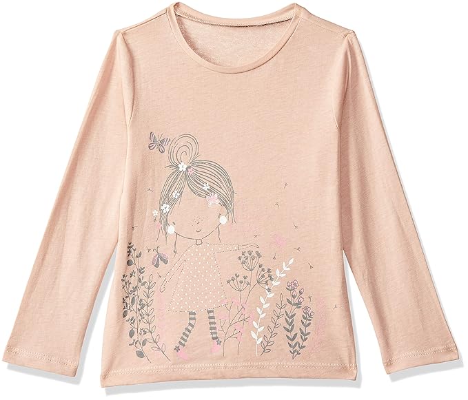 Baby Girls Animal Print Regular Fit T-Shirt