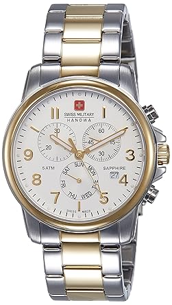 Swiss Military Chronograph Silver Dial Mens Watch - SM12119MST.H04MATXS