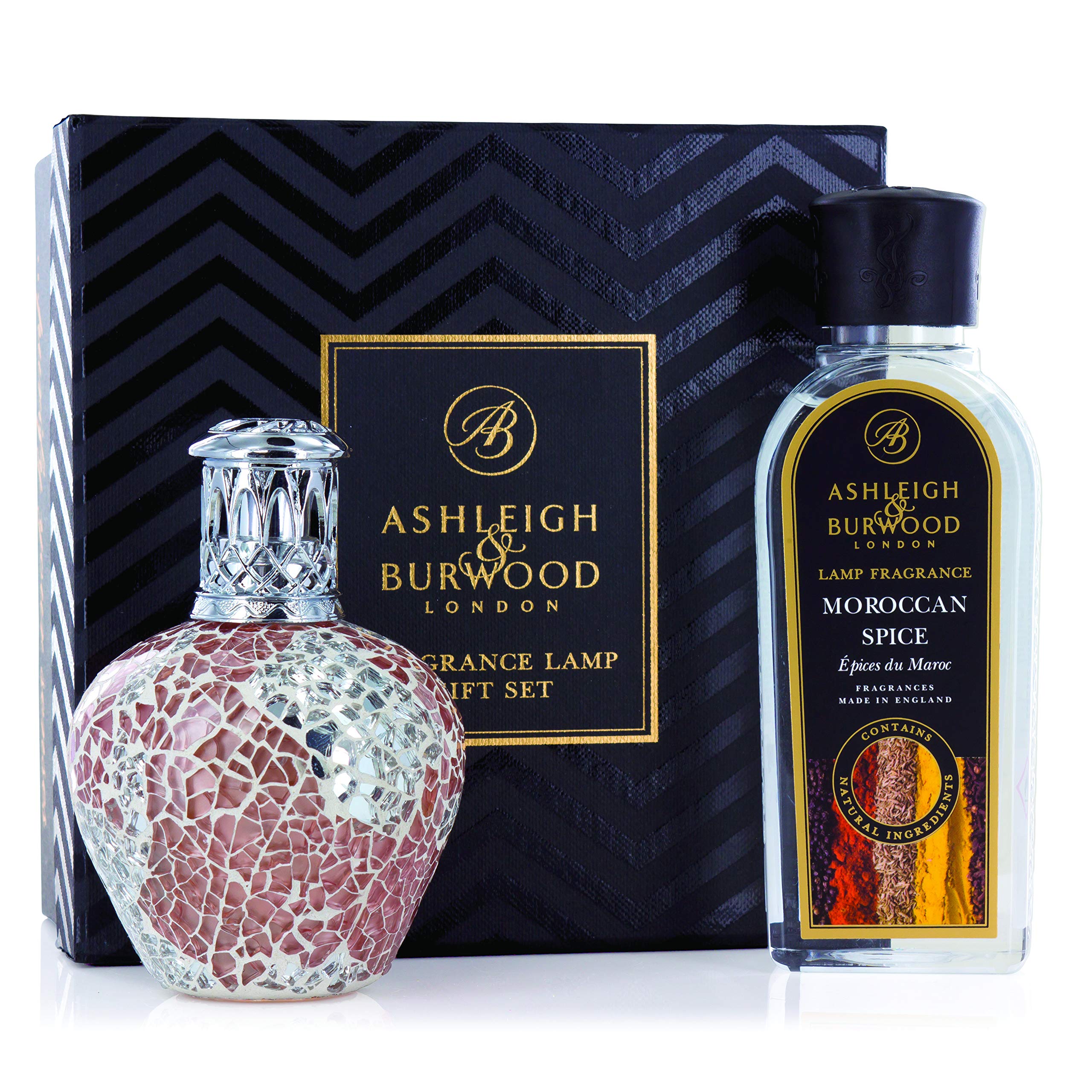 Ashleigh and Burwood Apricot Shimmer Lamp with Moroccan Spice fragrance oil