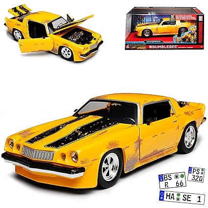 Jada Chevrolet Chevy Camaro 1977 Gelb Mit Schwarz Bumblebee