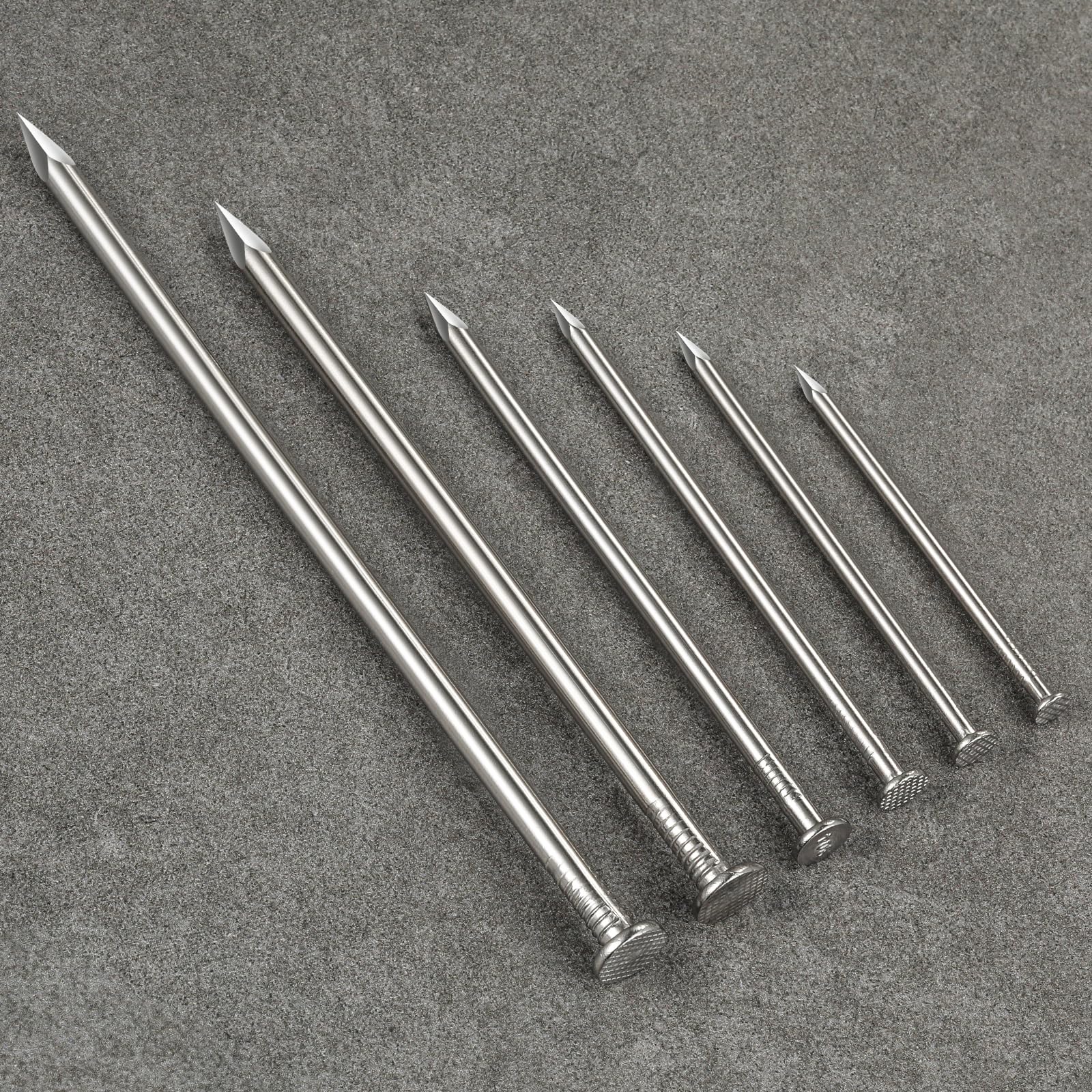 430pcs Stainless Steel 304 Nails Kit, Hanging Nails Kit, Wall Nails Kit, Dowels Kit, Long Nails Kit