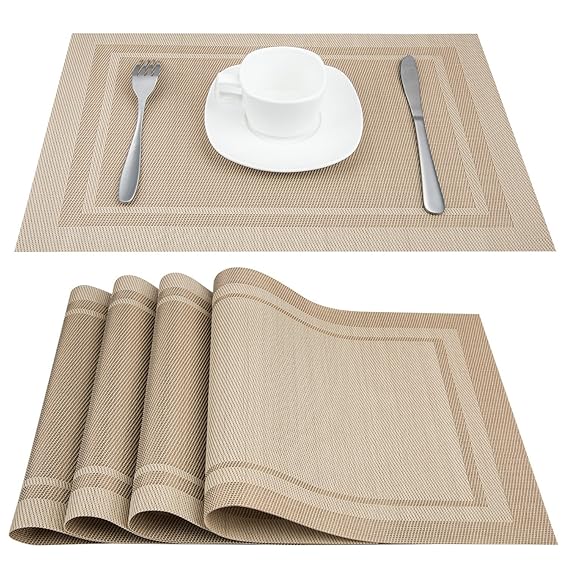 Buy Beige Placemats, ARTAND Heatresistant Placemats Stain Resistant