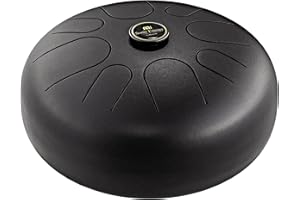 Meinl Sonic Energy Steel Tongue Drum 8 Notes 16" with Mallets, Bag — Sound Healing Instrument for Musical Education, Meditation, ASMR, Yoga