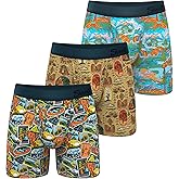 Shinesty Boxer Briefs for Men Pack of 3 - Hammock Support Pouch Underwear for Men with Fly