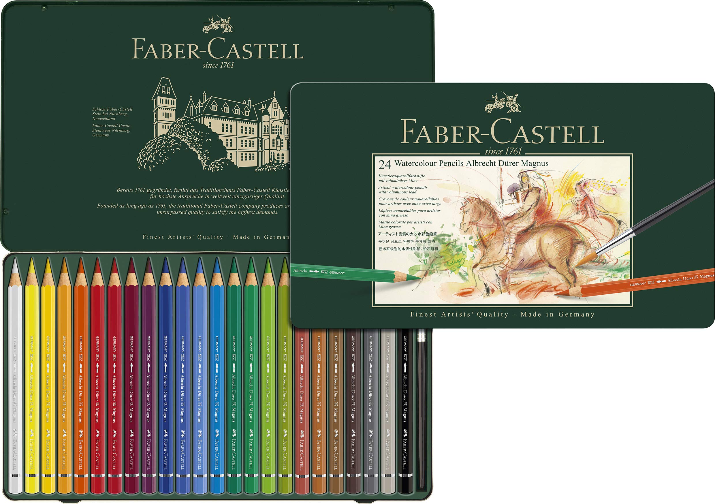 Faber-Castell 5.3 mm "Albrecht Dürer Magnus" Watercolour Pencils (Pack of 24)