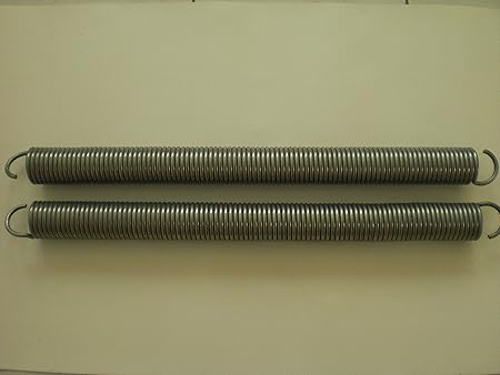 1 Paar Eckerttortechnik Garagentorfeder Zugfeder Drahtstärke 6,0mm Aüßendurchmesser 50mm Gesamtlänge 65,5 cm Zugleistung 180K