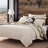 Paseo Road Dakota Queen Quilt Set, 3 Piece Rustic Western Bedding Set with Pillow Sham, Lightweight Reversible Cotton Quilt with Southwestern Aztec Pattern, Soft Breathable Cozy Boho Bedding