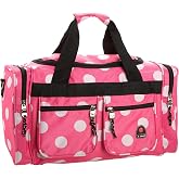 Rockland 19" Polyester Duffel Bag, Pink Dot