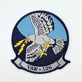 VAW-126 Seahawks Squadron Patch, 4", Iron On