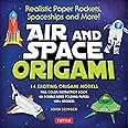 Air and Space Origami Kit: Realistic Paper Rockets, Spaceships and More! [Kit with Origami Book, Folding Papers, 185+ Stickers]