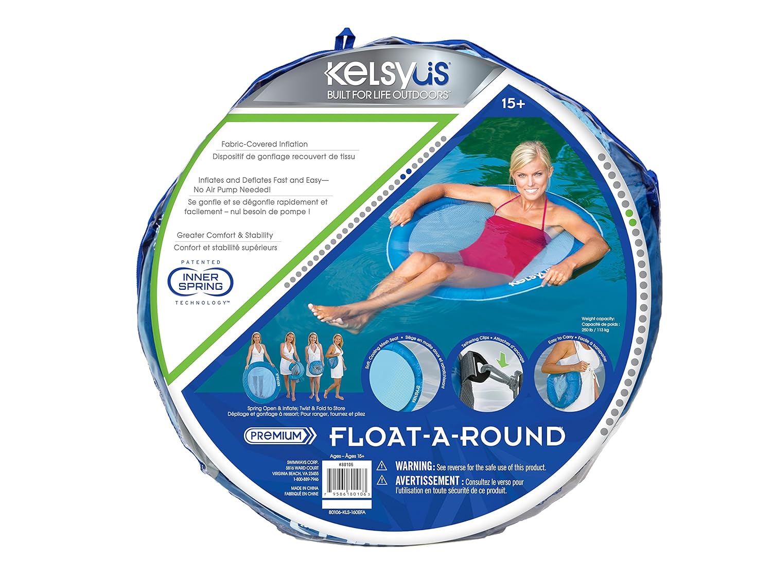 Float round c. Kelsyus. swimways corp.brevets. vbs128 floating round co3. vbs128 floating round c03.