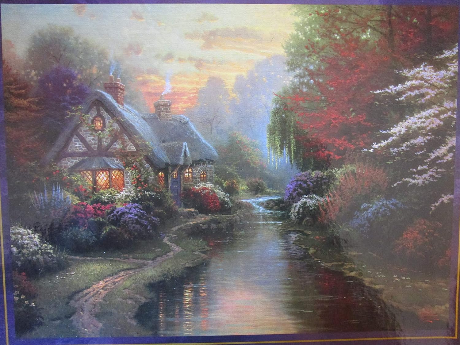 Thomas Kinkade "A Quiet Evening" 1000 Piece Jigsaw Puzzle Amazon.co.uk