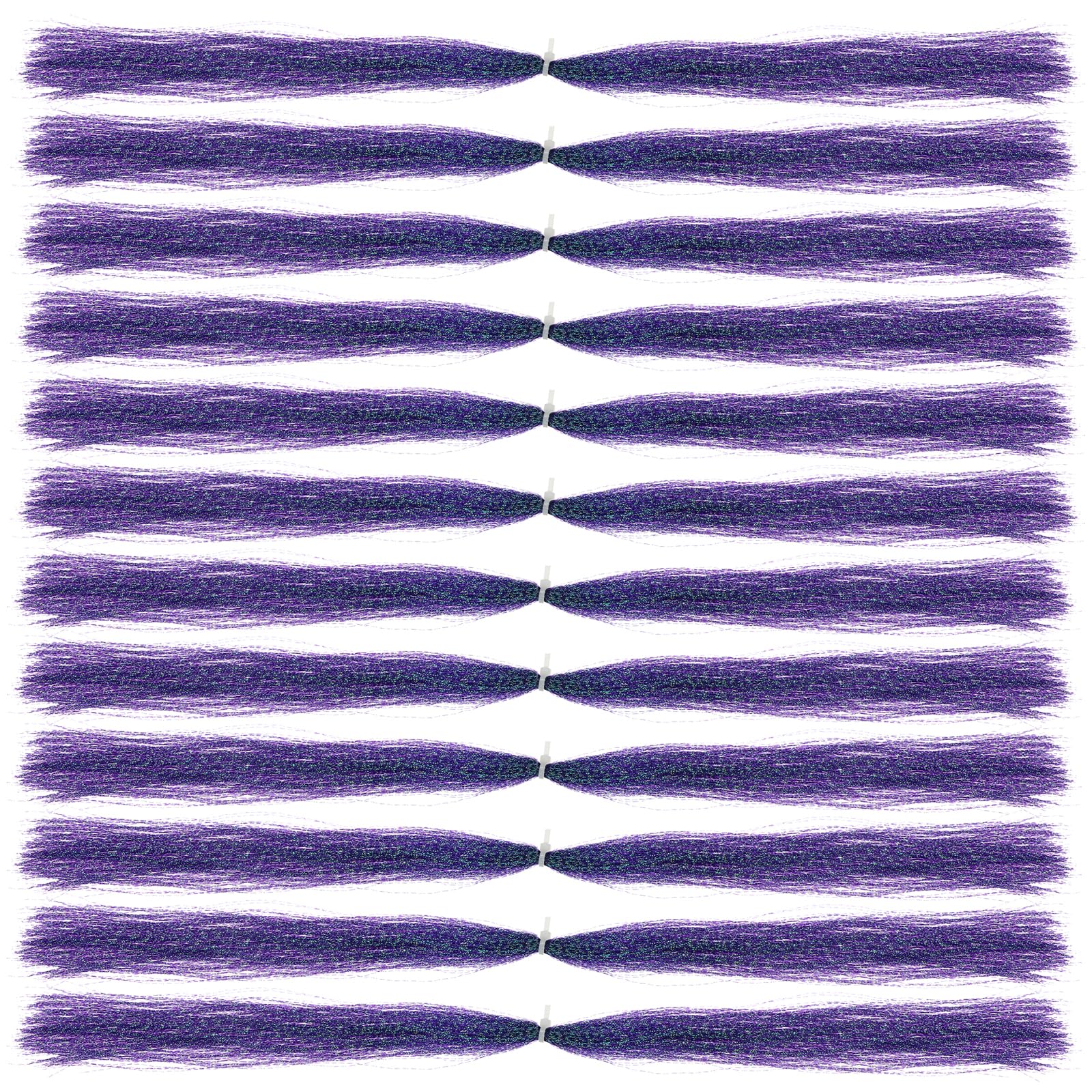 PATIKIL Crystal Flash Fly Fishing Line Fly Tying Material, 12Pcs 250 Strands Dry Flies Decorating Accessories for Making Fishing Hook Lure Flies, Dark Purple