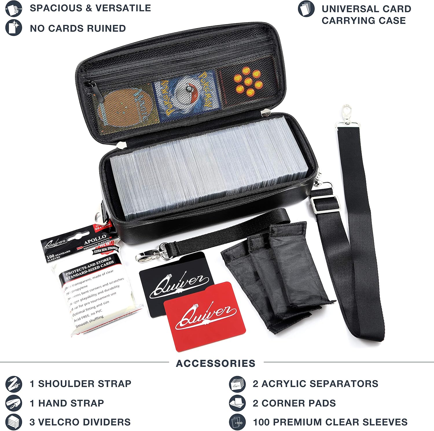Quiver Time Black Bolt Card Carrying Case fits PM Cards and other TCG Games - Image 4