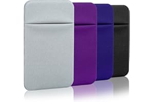 Costyle Slim Credit Card Holder for Back of Phone Cell Phone Stick On Wallet