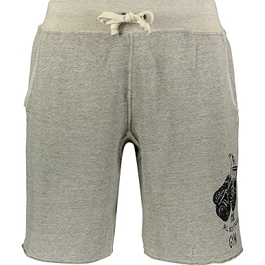 grey polo sweat shorts
