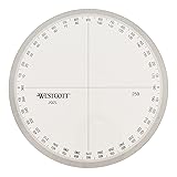 Westcott 4-Inch Circular Protractor Measuring Tool
