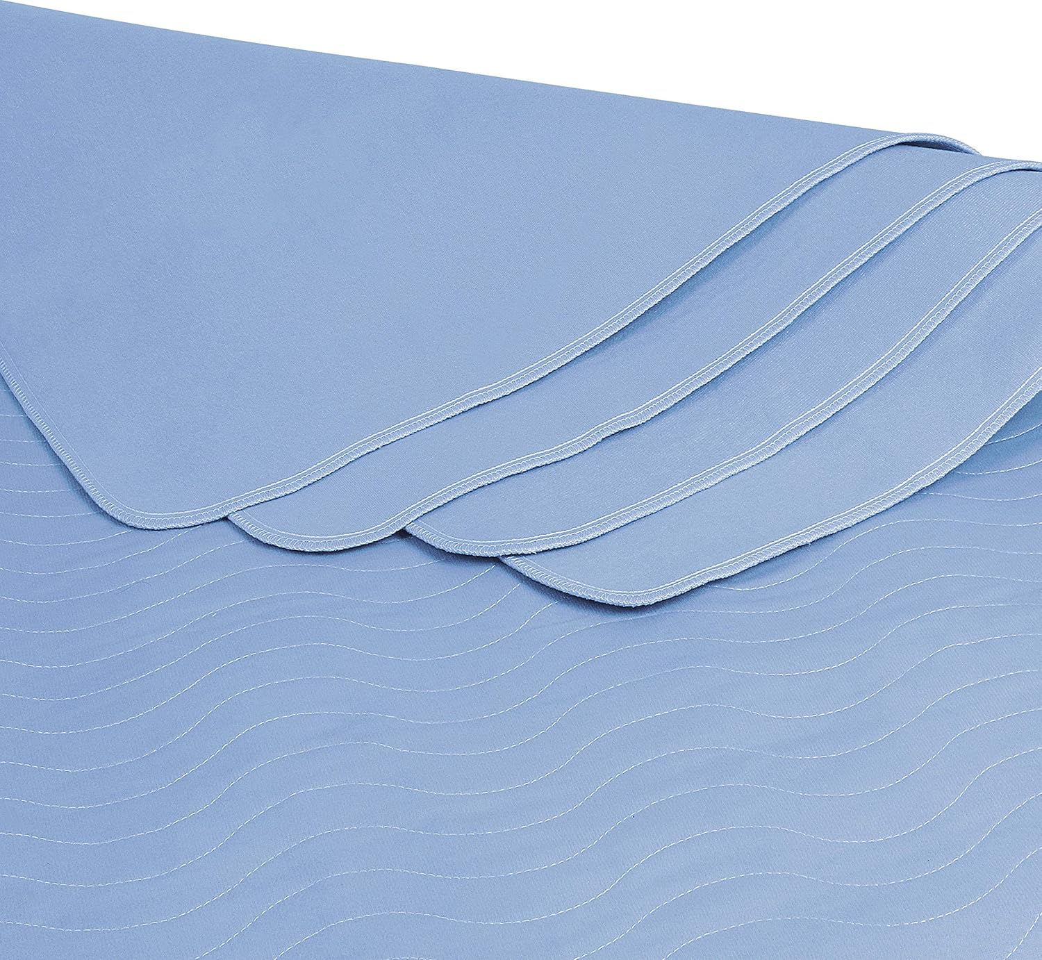 Utopia Bedding Waterproof Incontinence Underpads 34" x 36" (Pack of 4) - Washable and Reusable Bed Pads - Quilted and Absorbent Protector Pads for Adults and Kids (Blue): Health & Personal Care