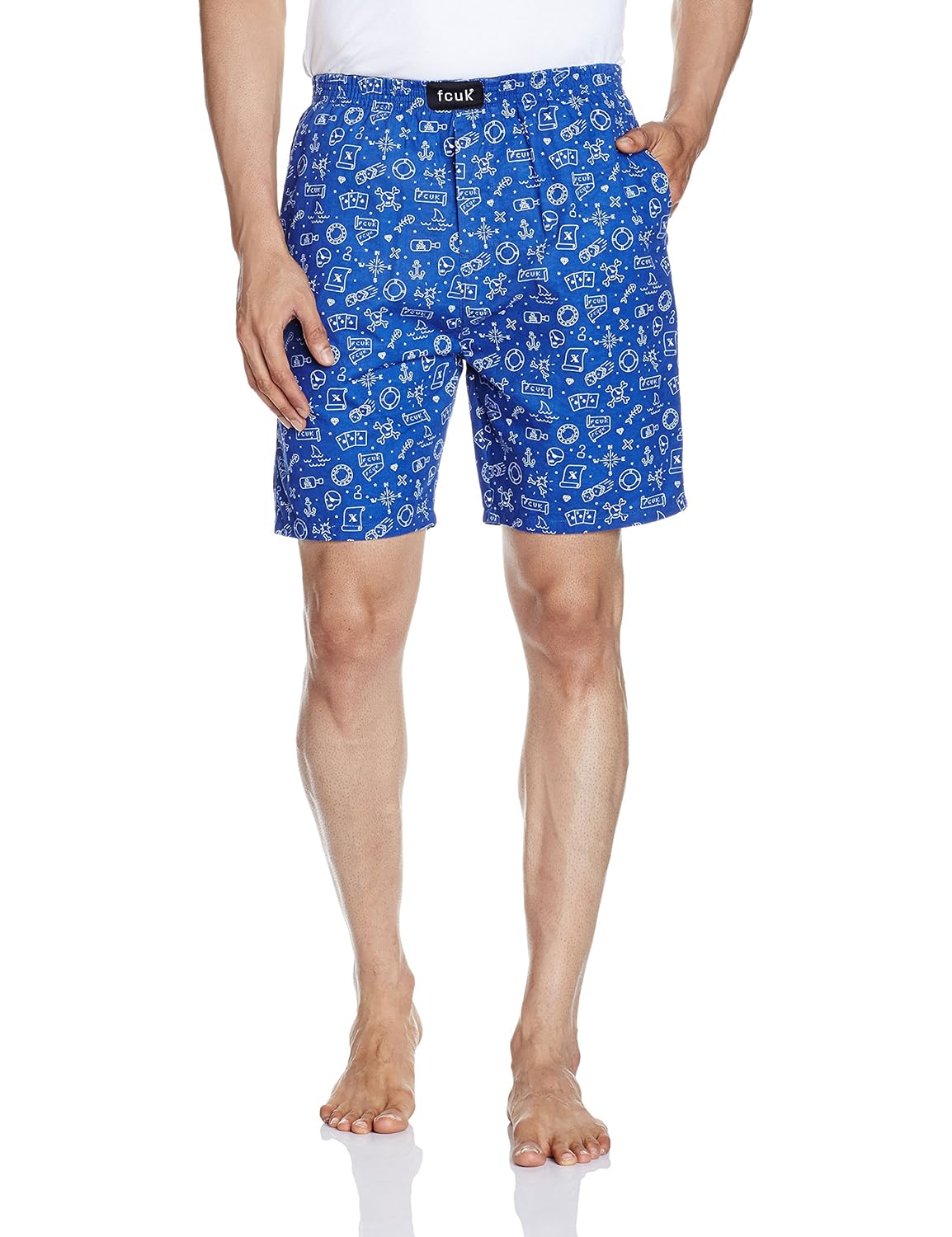 Buy FCUK Men's Cotton Lounge Shorts (8907553013124_M5AAALIMOGXL) at