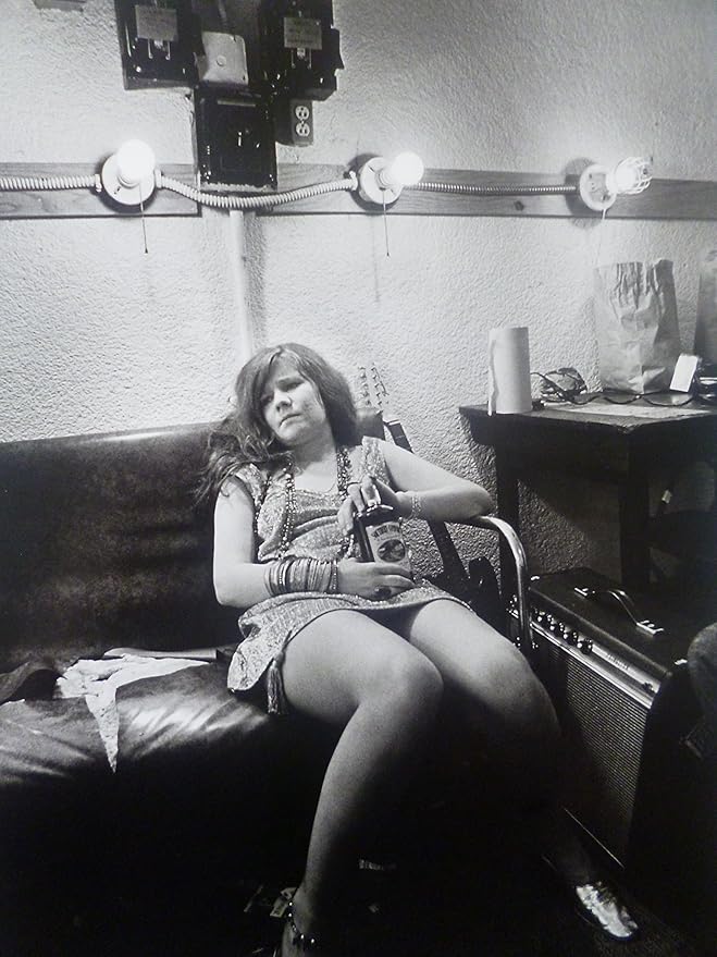 Janis Joplin With A Bottle Of Southern Comfort 1968 Mounted