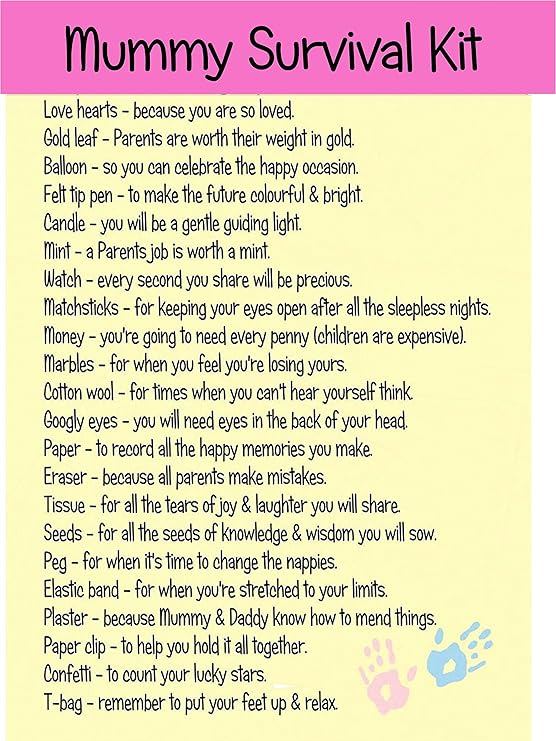 parent survival kit funny