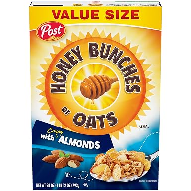 Post cereal Honey bunches of oats with almonds 28oz (884912249265)
